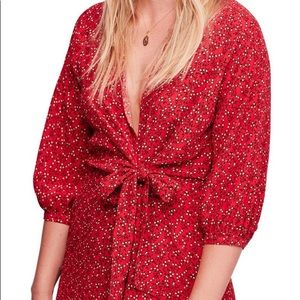 Free people Clara floral print tunic dress